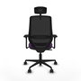 PIQUERAS Y CRESPO Silla de oficina Mardos con mecanismo Sincro, Morado y Negro