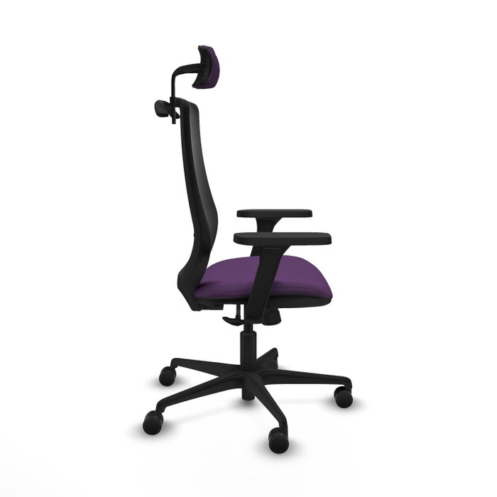 PIQUERAS Y CRESPO Silla de oficina Mardos con mecanismo Sincro, Morado y Negro PIQUERAS Y CRESPO Silla de oficina Mardos con mecanismo Sincro, Morado y Negro