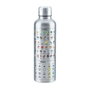 Paladone Products Minecraft Metal Water Bottle de 500ml con acabado de acero inoxidable cepillado