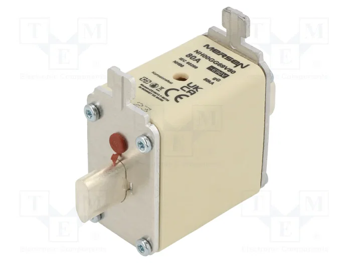MERSEN Fusible de Cartucho NH00 80A 690VAC MERSEN Fusible de Cartucho NH00 80A 690VAC