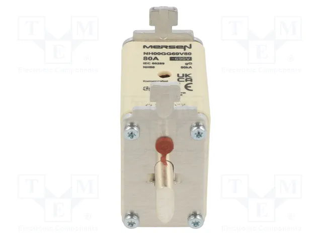 MERSEN Fusible de Cartucho NH00 80A 690VAC MERSEN Fusible de Cartucho NH00 80A 690VAC