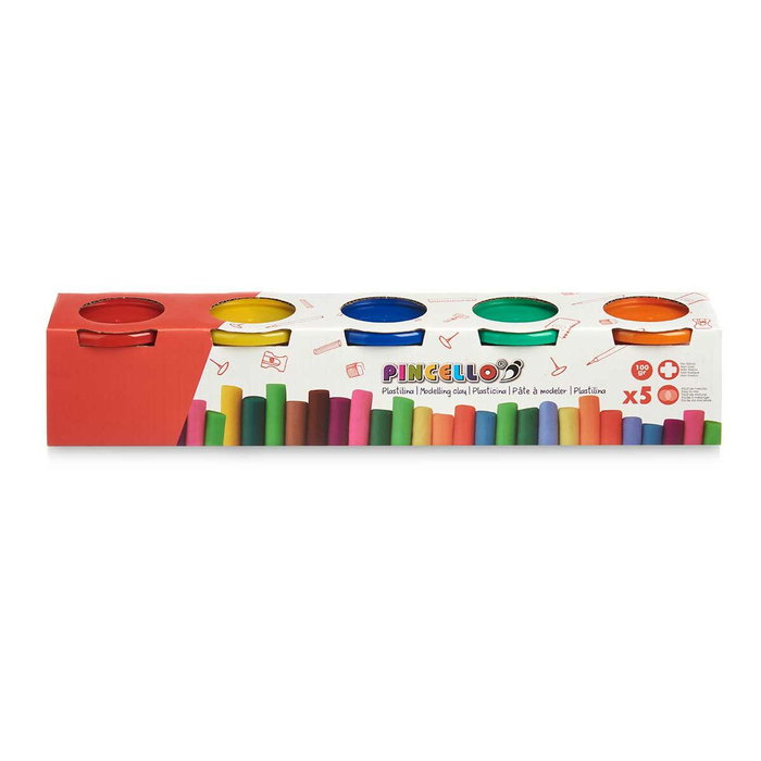 Juego de Plastilina Pincello Amarillo Azul Rojo Verde Naranja (12 Unidades)