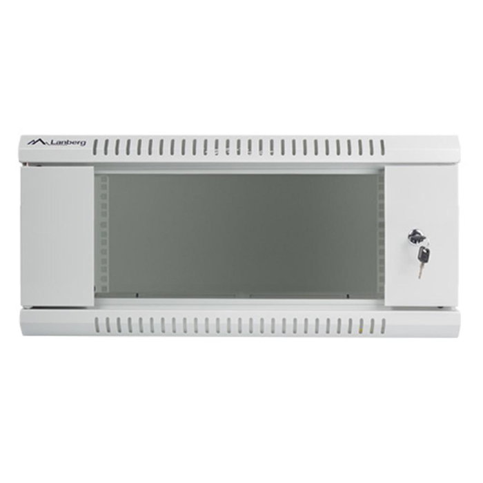 Lanberg Armario rack de pared 19 pulgadas 4U 600x600 Gris
