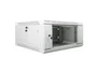 Lanberg WF01-6604-10S Armario Rack 4U Montaje Pared 19", 600x600 mm, Gris, Bloqueo Teclado, Capacidad 60 kg