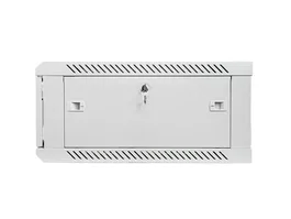Lanberg WF01-6604-10S Armario Rack 4U Montaje Pared 19", 600x600 mm, Gris, Bloqueo Teclado, Capacidad 60 kg
