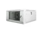 Lanberg WF01-6604-10S Armario Rack 4U Montaje Pared 19", 600x600 mm, Gris, Bloqueo Teclado, Capacidad 60 kg