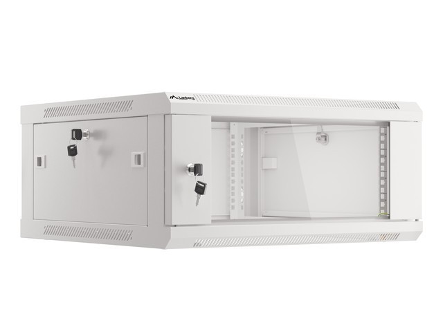 Lanberg Armario Rack Mural 19 pulg. 4U 600x600 Gris V2