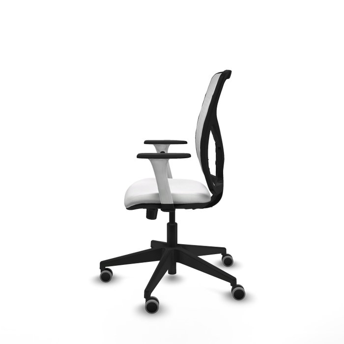 PIQUERAS Y CRESPO Silla de oficina Motilla con mecanismo Sincro, Blanco