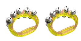 Corona Ritmo de 5 Cascabeles Amarilla