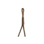 DKD Home Decor Set de 3 Maceteros Colgantes de Mimbre y Cuerda Natural