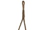 DKD Home Decor Set de 3 Maceteros Colgantes de Mimbre y Cuerda Natural