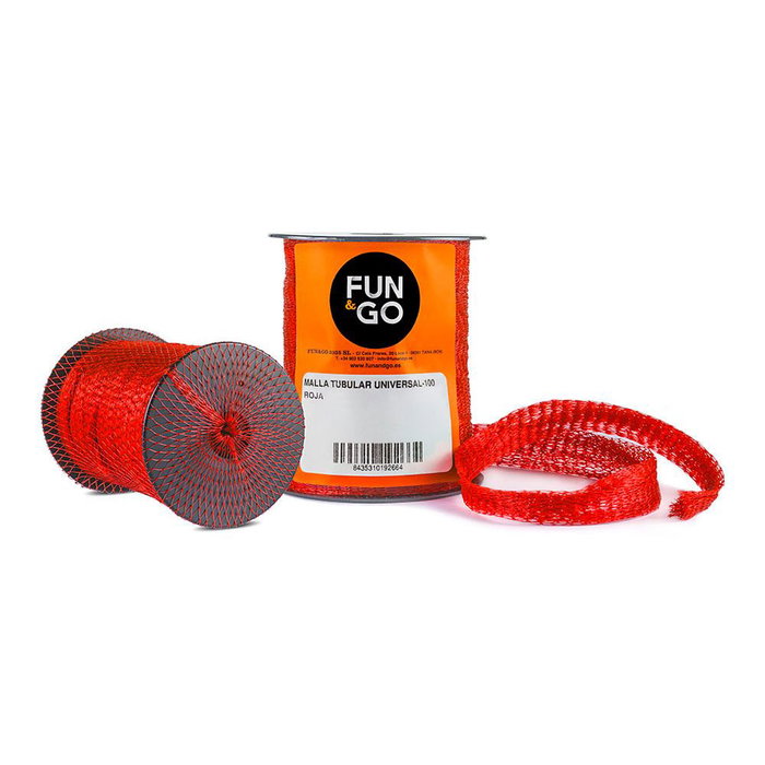 Fun And Go Malla Tubular Universal-100 Roja 25 m para Envasado de Productos Frescos Fun And Go Malla Tubular Universal-100 Roja 25 m para Envasado de Productos Frescos