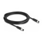 DeLOCK Cable M8 de 4 pines con codificación A, macho a hembra, 3 m