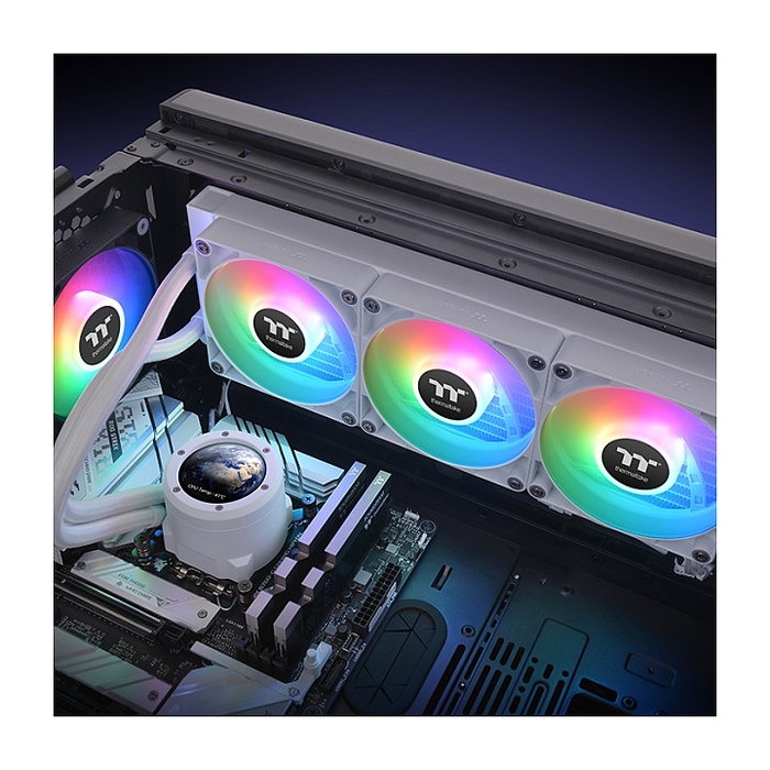 Thermaltake TH360 V2 Ultra ARGB Sync CPU Liquid Cooler Snow Edition All-In-One Refrigeración Líquida Blanco 36 cm