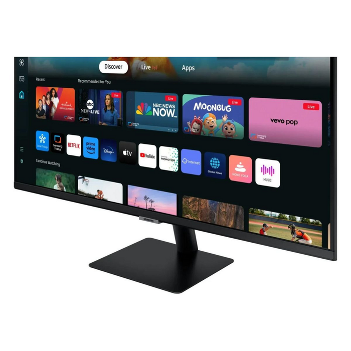 Samsung Monitor Curvo S27DM500EU / LS27DM500EUXEN 27" Full HD, 1800R, 75Hz, VA, Freesync, 4ms, Negro