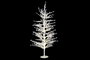 DKD Home Decor Árbol de Navidad LED de Metal Blanco 45x45x90 cm con 56 Luces