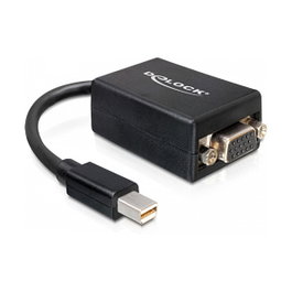 DeLOCK Adaptador de vídeo Mini DisplayPort a VGA 65256, Negro
