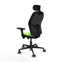 PIQUERAS Y CRESPO Silla de oficina Jorquera Sincro/Traslack Pistacho y Negro