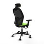 PIQUERAS Y CRESPO Silla de oficina Jorquera Sincro/Traslack Pistacho y Negro