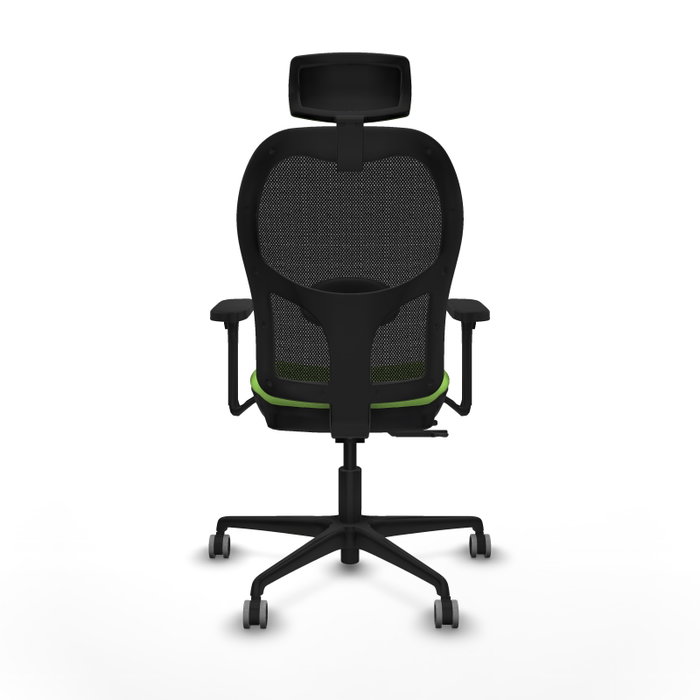 PIQUERAS Y CRESPO Silla de oficina Jorquera Sincro/Traslack Pistacho y Negro