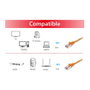 EQUIP Patchkabel Cat6 S/FTP 2xRJ45 25.00m Naranja
