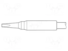 JBC TOOLS Punta de soldadura tipo destornillador 0,6x0,3mm