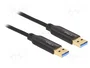 DeLOCK Cable de enlace de datos USB Type-C 5 Gbps con interruptor KM, 2 m