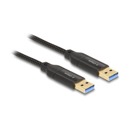 DeLOCK Cable de enlace de datos USB Type-C 5 Gbps con interruptor KM, 2 m