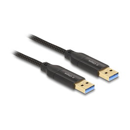 DeLOCK Cable USB C USB C 5 Gbps 2 m con Adaptador a USB A, Negro - 89007