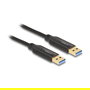 DeLOCK Cable USB C USB C 5 Gbps 2 m con Adaptador a USB A, Negro - 89007