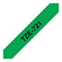 Brother TZe-721 Cinta laminada verde/negro 9mm x 8m