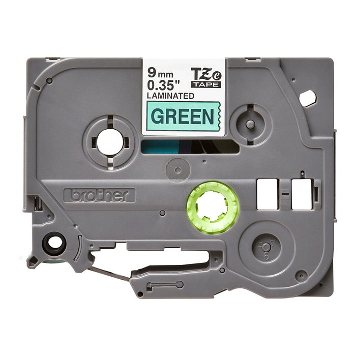 Brother TZe-721 Cinta laminada verde/negro 9mm x 8m Brother TZe-721 Cinta laminada verde/negro 9mm x 8m