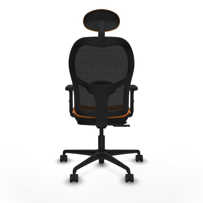 PIQUERAS Y CRESPO Silla de oficina Jorquera Naranja y Negro