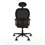 PIQUERAS Y CRESPO Silla de oficina Jorquera Naranja y Negro