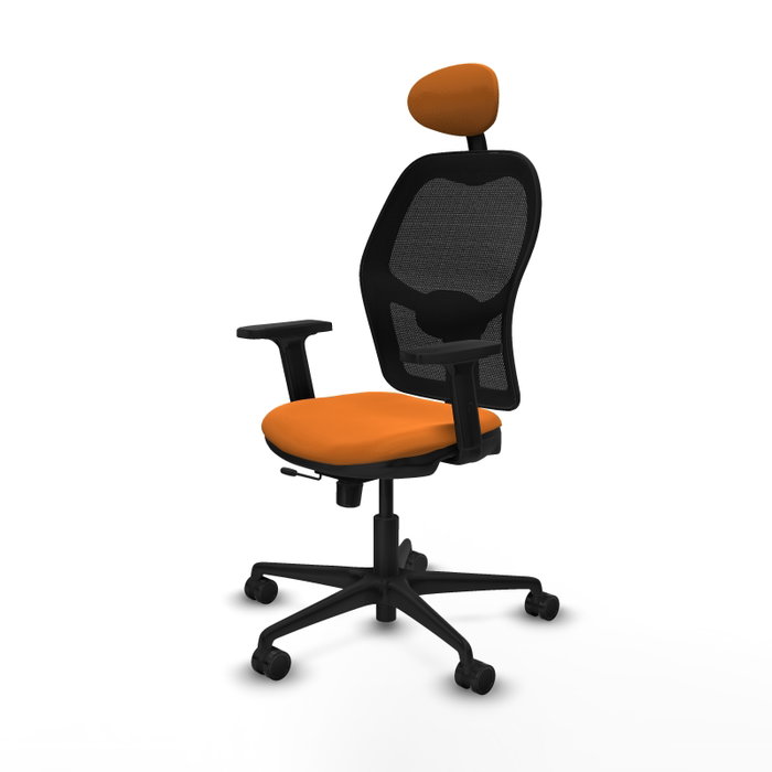 PIQUERAS Y CRESPO Silla de oficina Jorquera Naranja y Negro