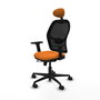 PIQUERAS Y CRESPO Silla de oficina Jorquera Naranja y Negro