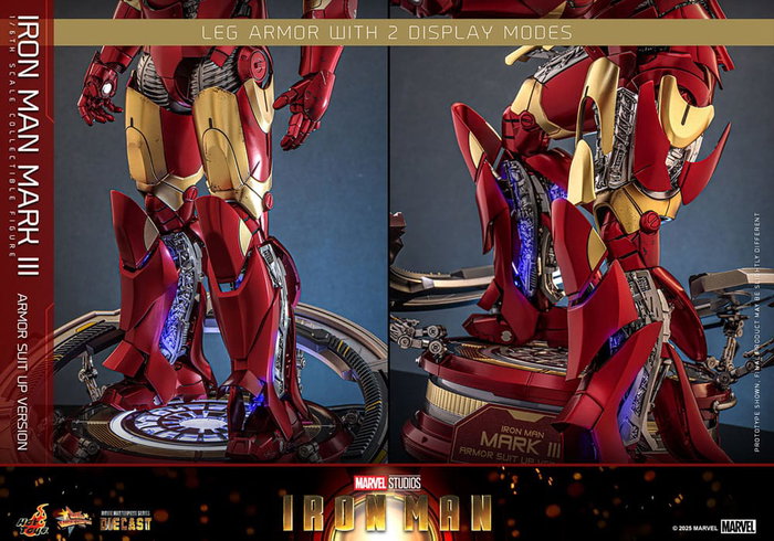 Hot Toys Iron Man Mark III (Armor Suit Up Version) Movie Masterpiece Diecast 1/6