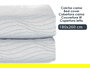 Giftdecor Colcha Cama Agua Gris 180x260 cm (Set de 4)