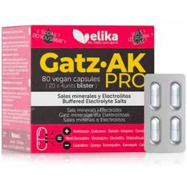 Gatz Ak Pro Sales Minerales Electrolitos 80Cap. Suplemento Deportivo para Hidratación y Rendimiento