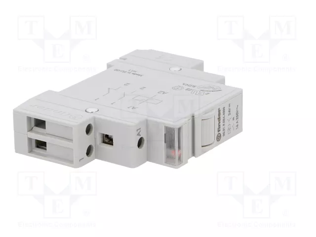 FINDER Relé de instalación biestable 24V DC NA para raíl DIN