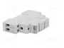 FINDER Relé de instalación biestable 24V DC NA para raíl DIN