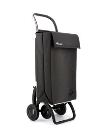 Rolser SBELTA TWEED4.2 Carrito de la compra con bolsa de cuadros negro