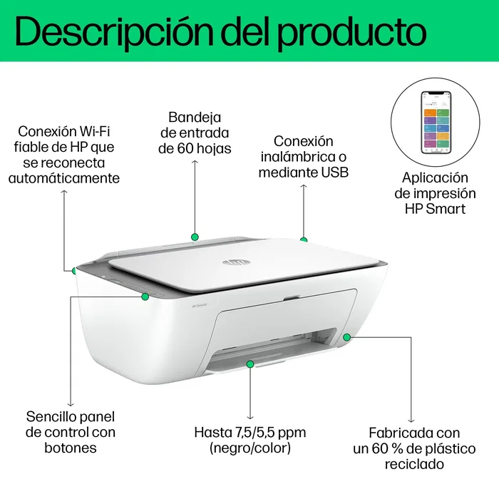 HP DeskJet 2820e Gris