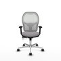 PIQUERAS Y CRESPO Silla de oficina Jorquera Gris y Blanco