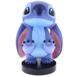 Cable Guy EXQUISITE GAMING Soporte Figura Stitch Disney 21cm para Mandos y Móviles