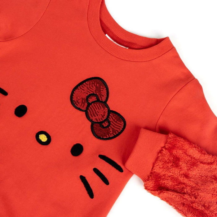 Cerdá Sudadera Cotton Brushed Hello Kitty Roja 5 Años