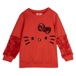 Cerdá Sudadera Cotton Brushed Hello Kitty Talla 5 años Color Rojo