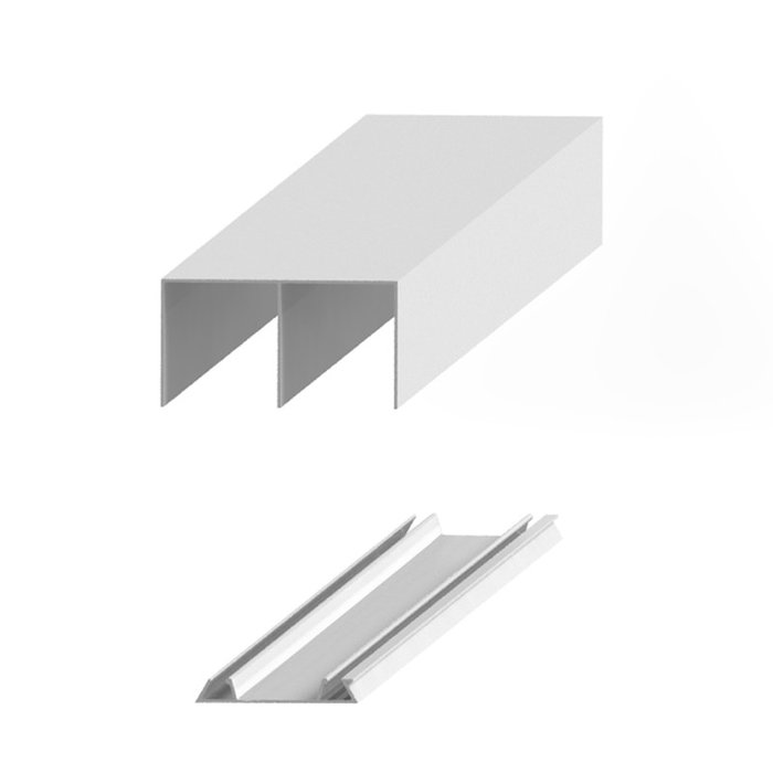 HERRAJES ALK Guías Superior e Inferior Lugano SP10/16 3M Acabados Blanco Mate, Plata Mate, Negro para Muebles Puertas Correderas HERRAJES ALK Guías Superior e Inferior Lugano SP10/16 3M Acabados Blanco Mate, Plata Mate, Negro para Muebles Puertas Correderas