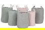 DKD Home Decor Cesta Basicos Rosa Gris 30 x 43 x 30 cm Set de 2