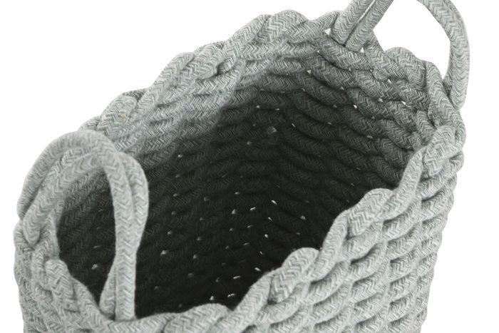 DKD Home Decor Cesta Basicos Rosa Gris 30 x 43 x 30 cm Set de 2 DKD Home Decor Cesta Basicos Rosa Gris 30 x 43 x 30 cm Set de 2